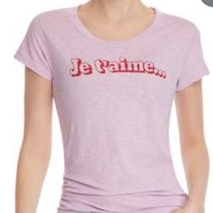 Light Purple Je t'aime Tee